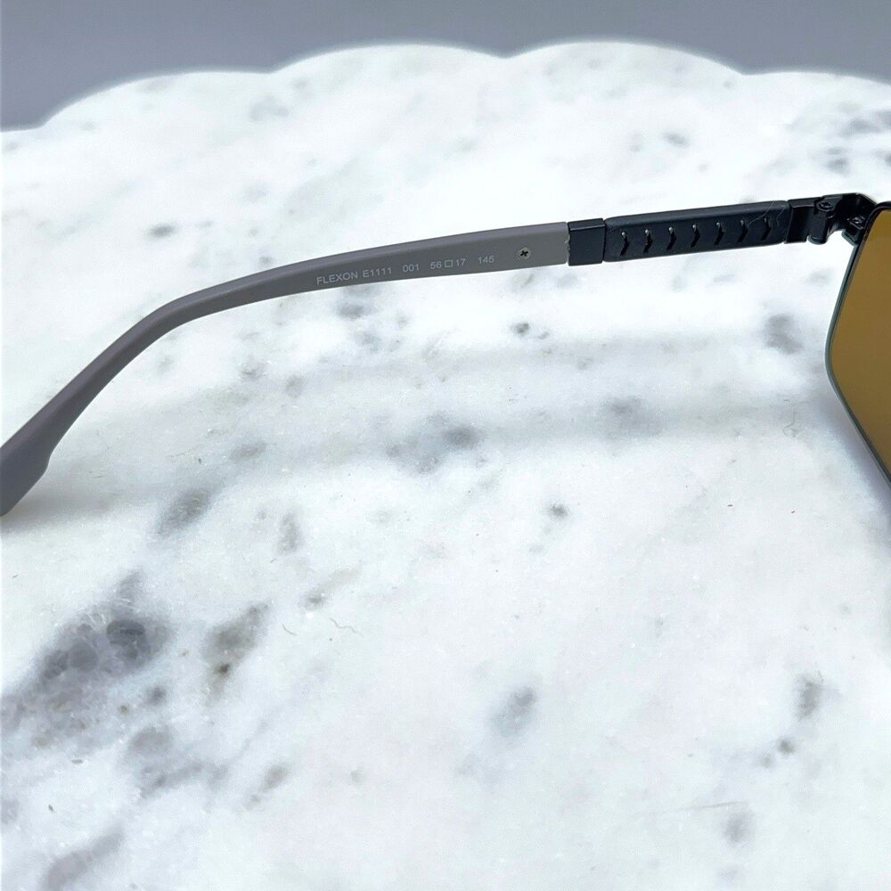 Flexon Latitude E1110 001 Black Rectangular Eyegl… - image 6